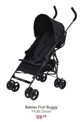 Baby & Tiener Bebies first buggy multi zwart aanbieding