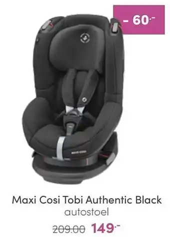 Baby & Tiener Maxi cosi tobi authentic black autostoel aanbieding