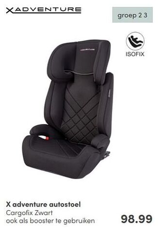 Baby & Tiener X adventure autostoel cargofix zwart aanbieding