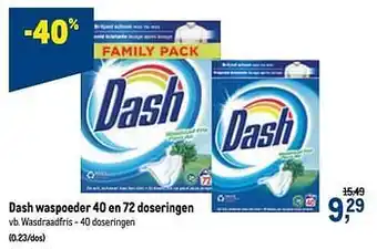 Makro Dash waspoeder wasdraadfris aanbieding