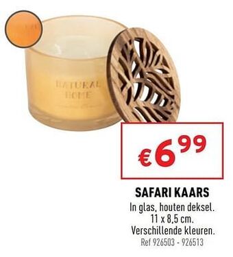 Trafic Safari kaars aanbieding