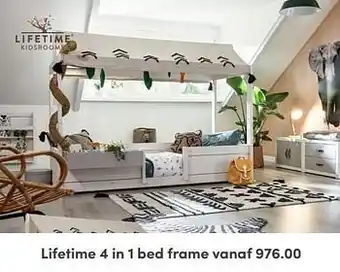 Baby & Tiener Lifetime 4 in 1 bed frame aanbieding