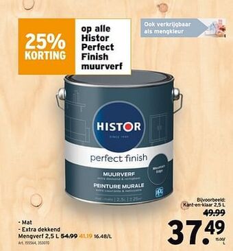 GAMMA Histor perfect finish muurverf aanbieding