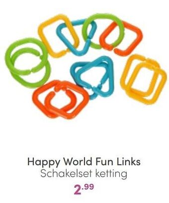 Baby & Tiener Happy world fun links schakelset ketting aanbieding