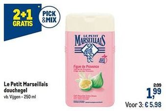 Makro Le petit marseillais douchegel vijgen aanbieding