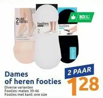Action Dames of heren footies aanbieding
