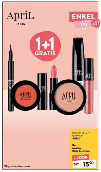 Di April mascara black extension aanbieding