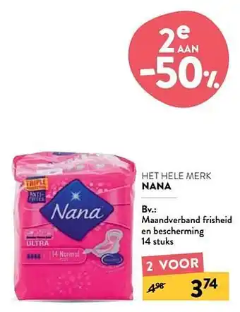 Nana maandverband frisheid en bescherming