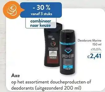 OKay Axe deodorant marine aanbieding