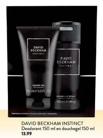 David beckham instinct deodorant en douchegel