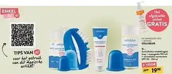 Cellublue anticellulitis ontdekkingskit cup + massageolie + anticellulitis zonnecrème spf 30