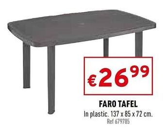 Trafic Faro tafel aanbieding