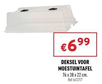 Deksel voor moestuintafel