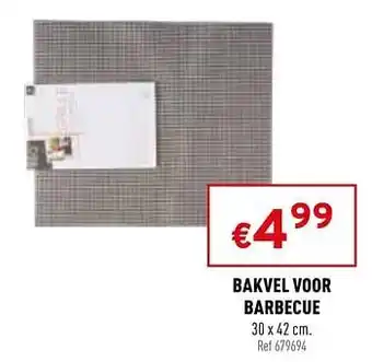 Bakvel voor barbecue