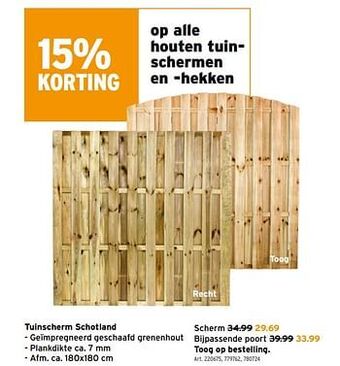 GAMMA Tuinscherm schotland aanbieding