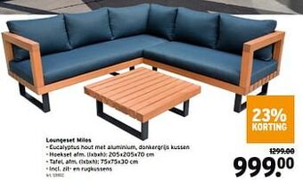 GAMMA Loungeset milos aanbieding