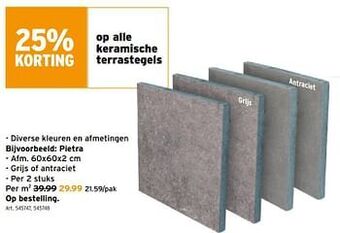 GAMMA Keramische terrastegels pietra aanbieding