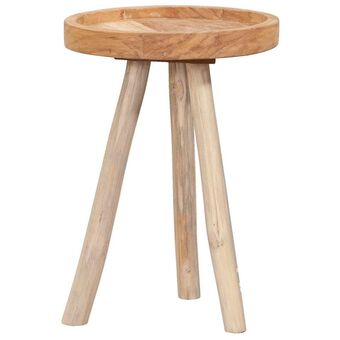 Leen Bakker Bijzettafel Damon - naturelkleur - 50xØ35 cm aanbieding