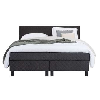 Leen Bakker Boxcombinatie Riga met topdekmatras - zwart - 140x200 cm aanbieding
