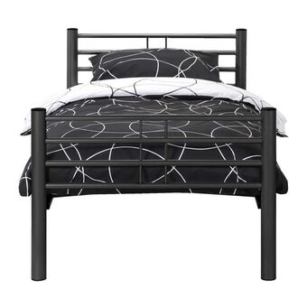 Leen Bakker Bed Nick - matte antracietkleur - 90x200 cm aanbieding