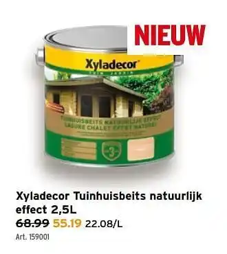 GAMMA Xyladecor tuinhuisbeits natuurlijk effect aanbieding