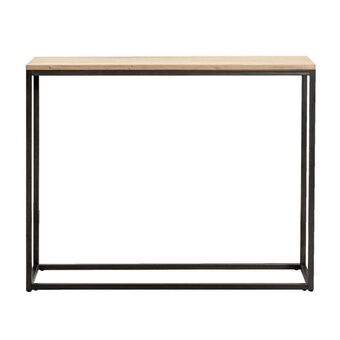 Leen Bakker Sidetable Vancouver - eikenkleur/grijs - 79x100x30 cm aanbieding