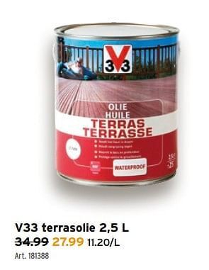 GAMMA V33 terrasolie aanbieding