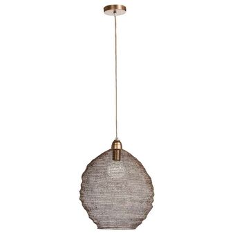 Leen Bakker Hanglamp Niels - bronskleur - Ø38 cm aanbieding