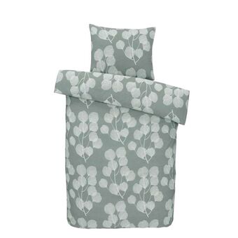 Leen Bakker Easy dekbedovertrek Mare - lichtgroen - 140x200 cm aanbieding