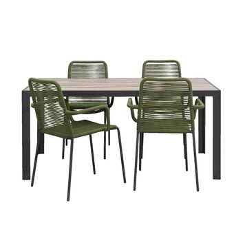 Leen Bakker Le Sud tuinset Lunas Tarbes - groen - 5-delig aanbieding