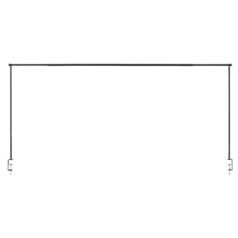 Leen Bakker Tafelklem Ton - zwart - 90-97x140-250x8 cm aanbieding