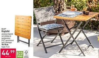 ALDI Klaptafel aanbieding