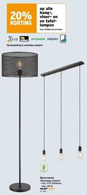 GAMMA Vloerlamp lennart aanbieding
