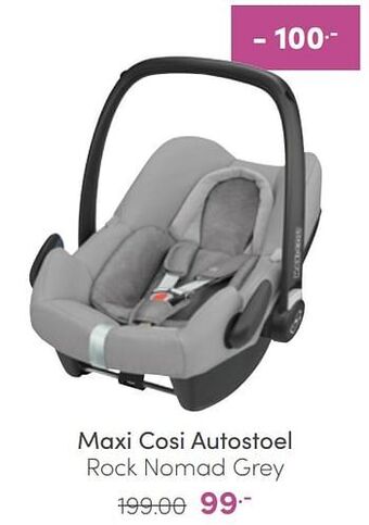 Baby & Tiener Maxi cosi autostoel rock nomad grey aanbieding