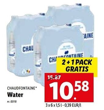 Lidl Water aanbieding