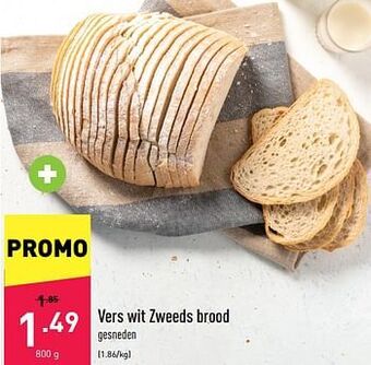 ALDI Vers wit zweeds brood aanbieding
