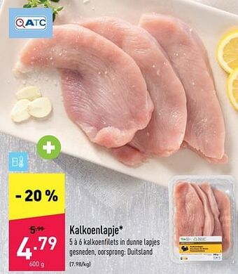ALDI Kalkoenlapje aanbieding