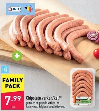 ALDI Chipolata varken-kalf aanbieding