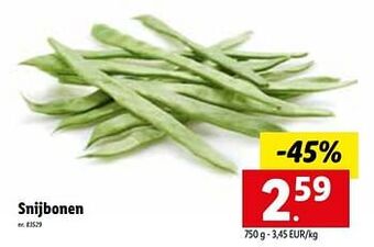 Lidl Snijbonen aanbieding