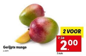 Lidl Gerijpte mango aanbieding