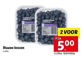 Lidl Blauwe bessen aanbieding