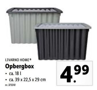 Lidl Opbergbox aanbieding