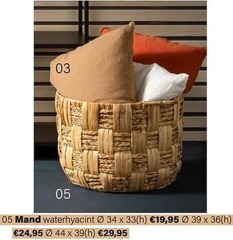 Multi bazar Mand waterhyacint aanbieding