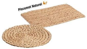 Kwantum Placemat naturel aanbieding