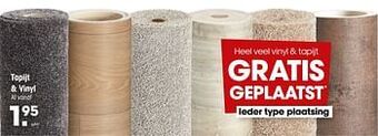 Kwantum Tapijt + vinyl aanbieding
