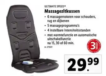 Lidl Ultimate speed massagezitkussen aanbieding