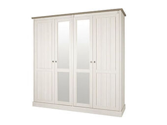 Deba Meubelen Kleerkast YORK - Lariks & Crystal Oak Beige Beige aanbieding