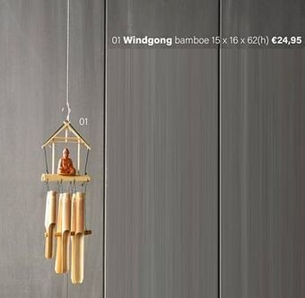 Multi bazar Windgong bamboe aanbieding