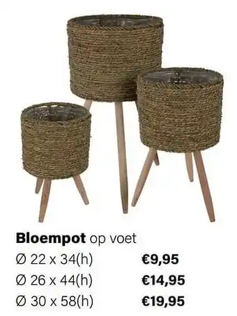 Multi bazar Bloempot op voet aanbieding