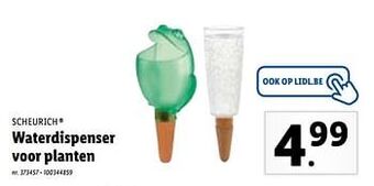 Lidl Waterdispenser voor planten aanbieding